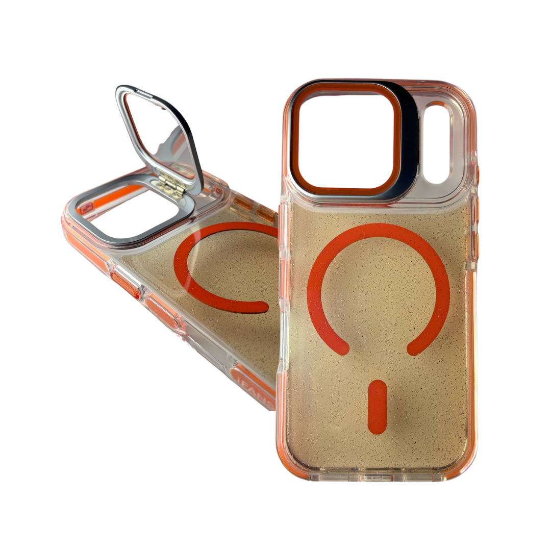 FUNDA CASE MAGSAFE PARANTE GLITTER PARA IPHONE