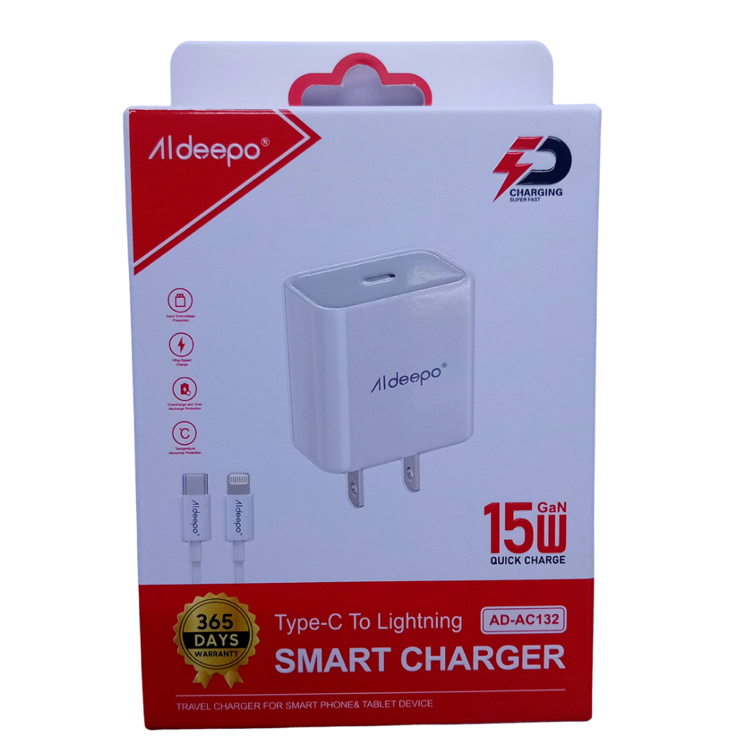 CARGADOR ALDEEPO AD-AC132 LIGHTNING 15W