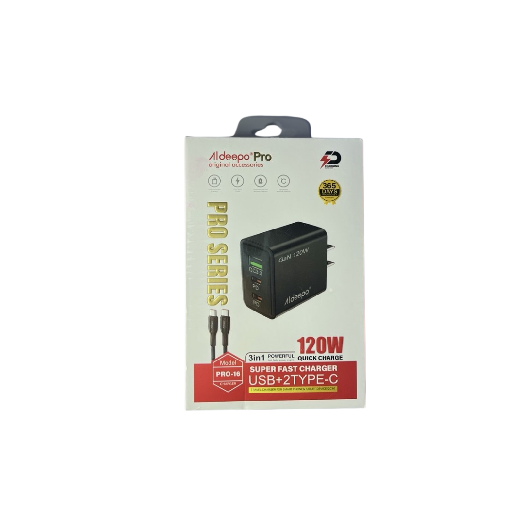 CARGADOR ALDEEPO PRO-16 120W TC