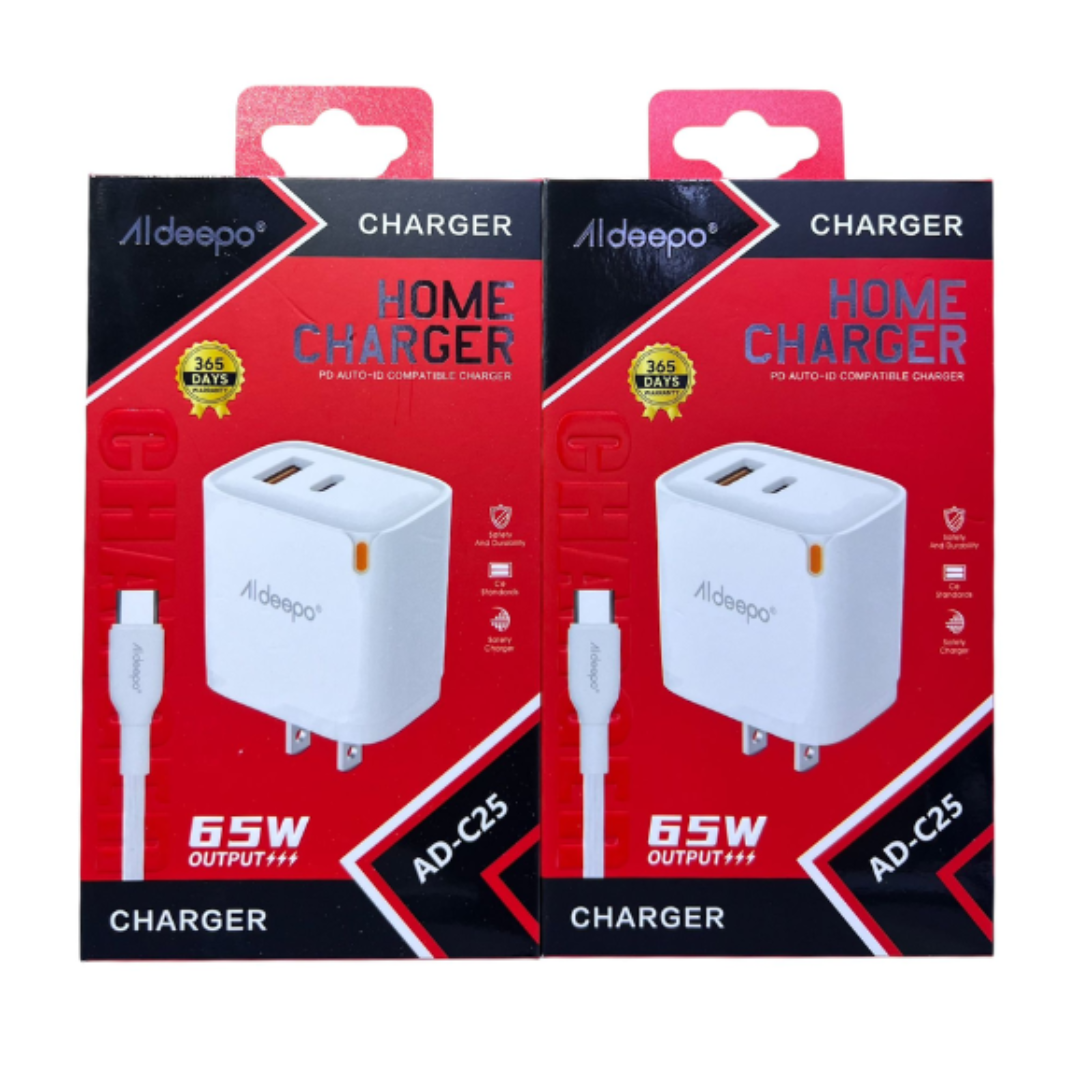 CARGADOR ALDEEPO AD-C25 65W